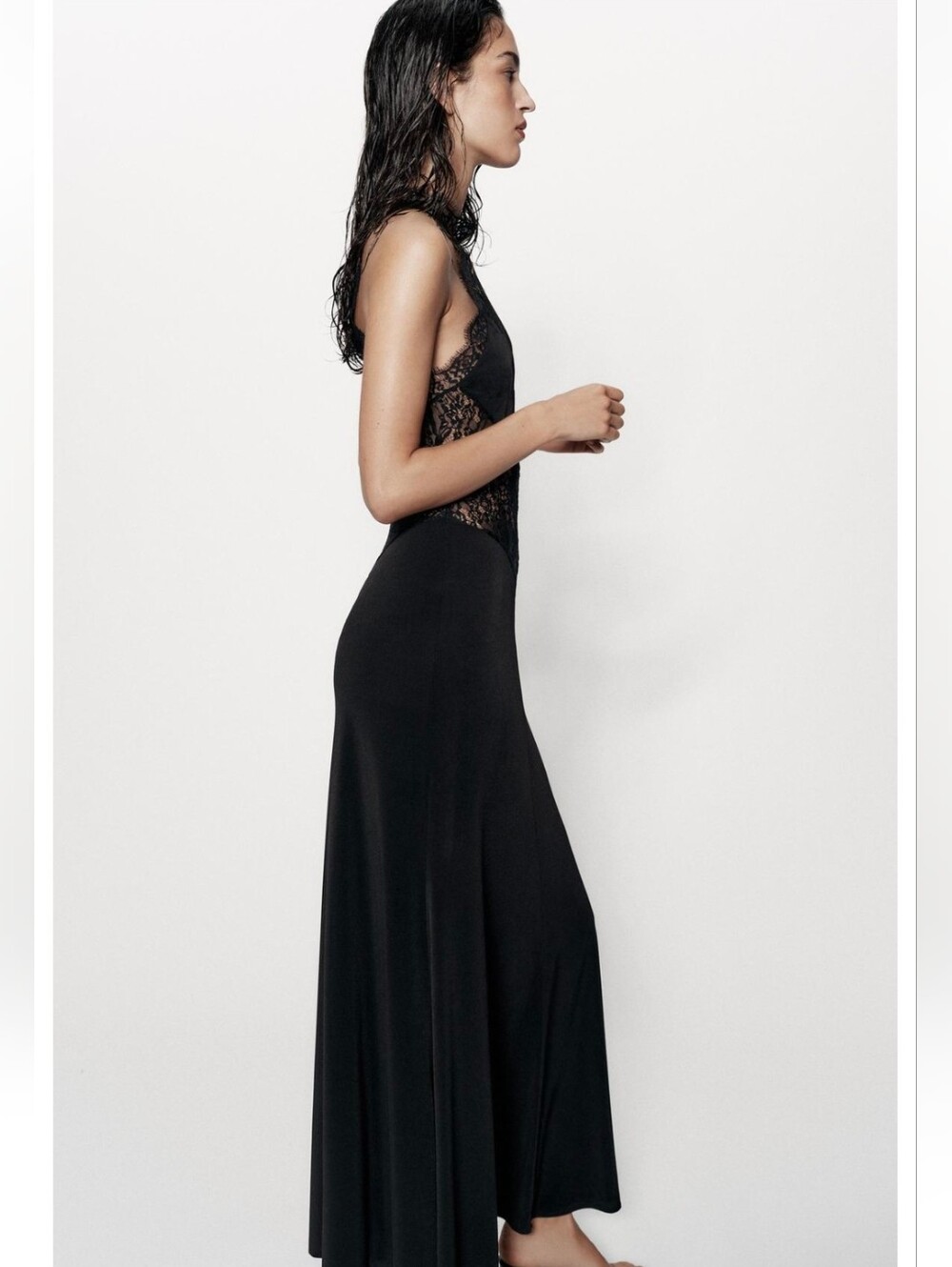 ZARA LACE SLIP DRESS - Picture 4 of 8